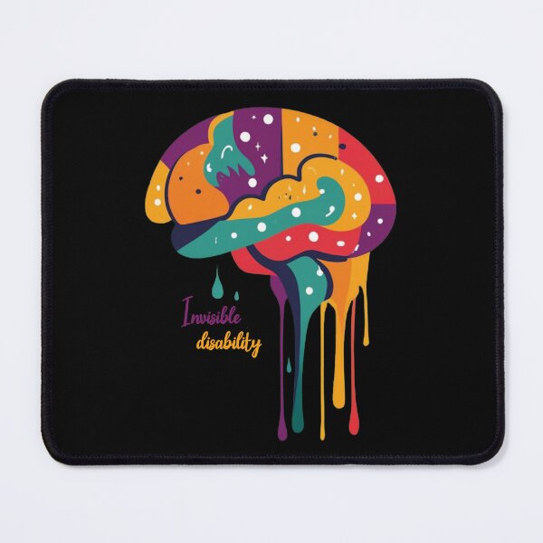 Item preview, Unique brain Invisible Disability designed and sold by LuckyFamily.