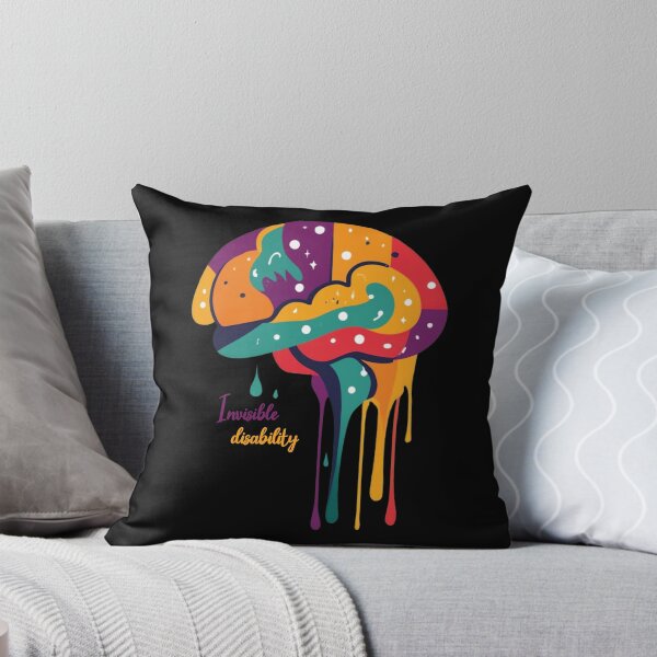 Item preview, Unique brain Invisible Disability designed and sold by LuckyFamily.