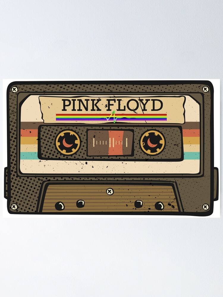 Pink Floyd Retro Cassette Tape Poster for Sale by dikaelsa
