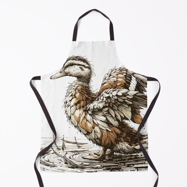 Item preview, Whimsical Waterfowl Waltz Amid Ripple designed and sold by PictorialWhimsy.