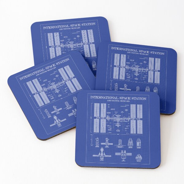 Item preview, International Space Station (ISS) and Visiting Vehicles (Blueprint) designed and sold by BGALAXY.