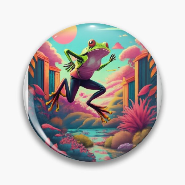 Item preview, frog jumping into water designed and sold by PRAFUL2008.
