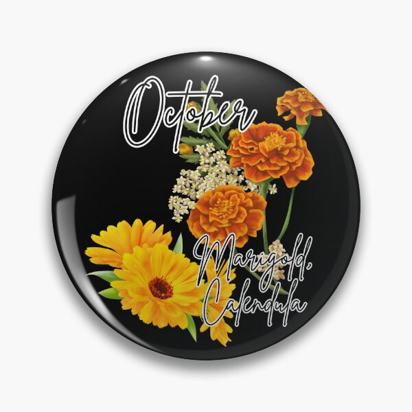 Item preview, October Marigold Calendula designed and sold by TxTaurus110.