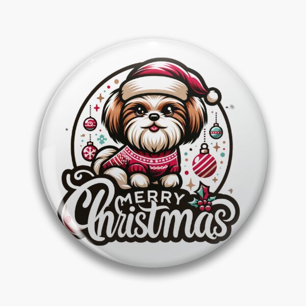 Item preview, Shih Tzu Christmas designed and sold by pocopocodog123.