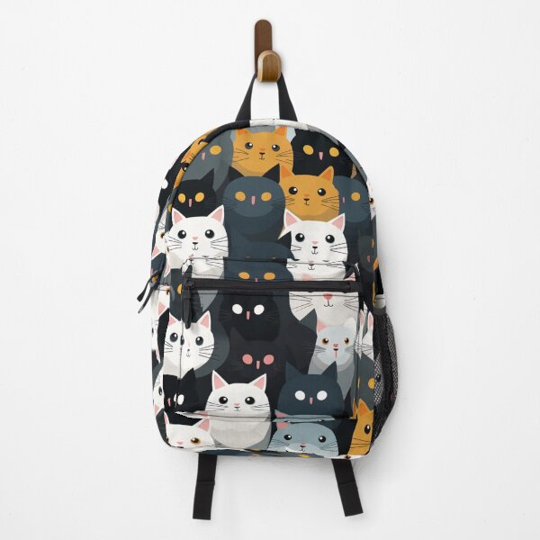 Item preview, Seamless cartoon cat pattern. designed and sold by Whiteblueshop.