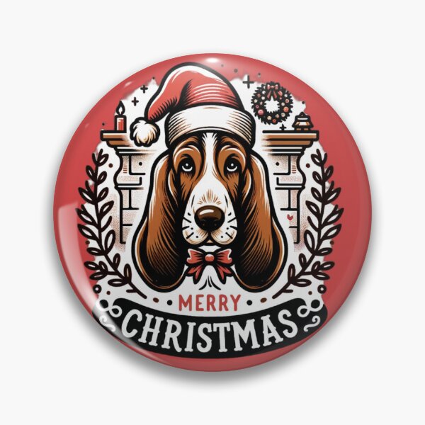 Item preview, basset hound christmas designed and sold by pocopocodog123.