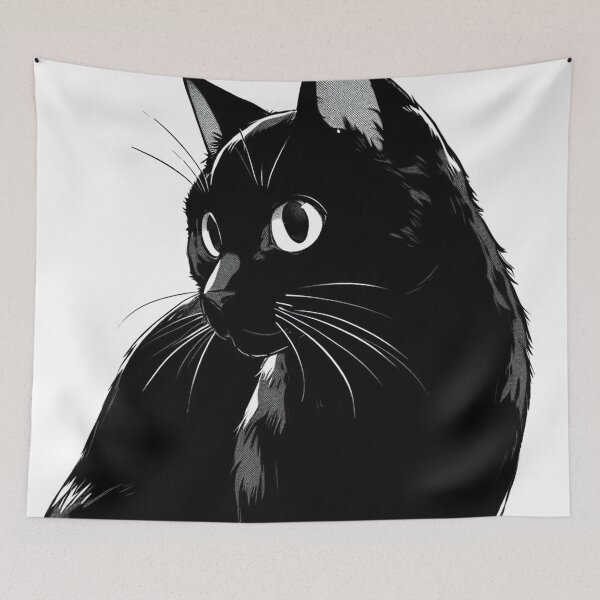 Item preview, Cute Black Cat designed and sold by ofanaim.