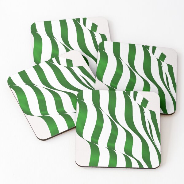 Item preview, waves of white and green stripes designed and sold by AlbertoRuiZ.