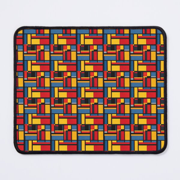 Item preview, Abstract Mondrianesque: Primary Color Blocks Pattern designed and sold by artwaves.