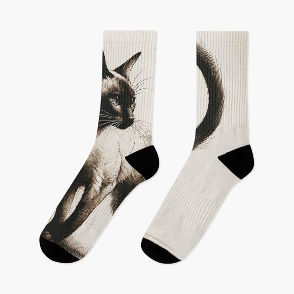 Item preview, Graceful Feline in Monochrome Elegance designed and sold by PictorialWhimsy.