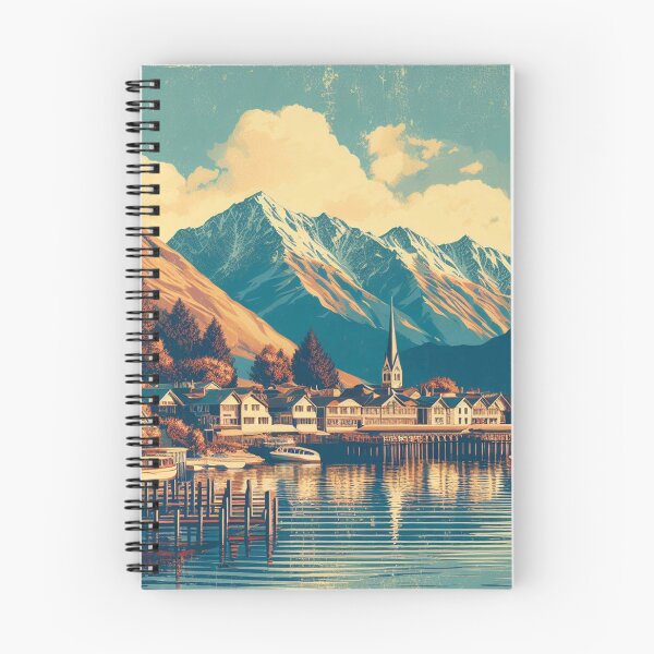 Item preview, Queenstown New Zealand Painting designed and sold by yunamaliskova.