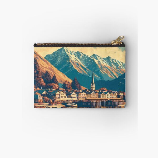 Item preview, Queenstown New Zealand Painting designed and sold by yunamaliskova.