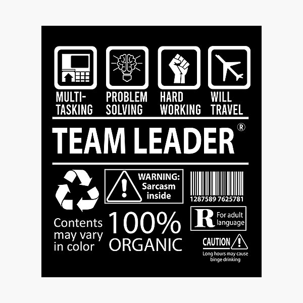 Item preview, Team Leader - Multitasking designed and sold by analisanta.