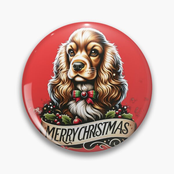 Item preview, american cocker spaniel christmas designed and sold by pocopocodog123.
