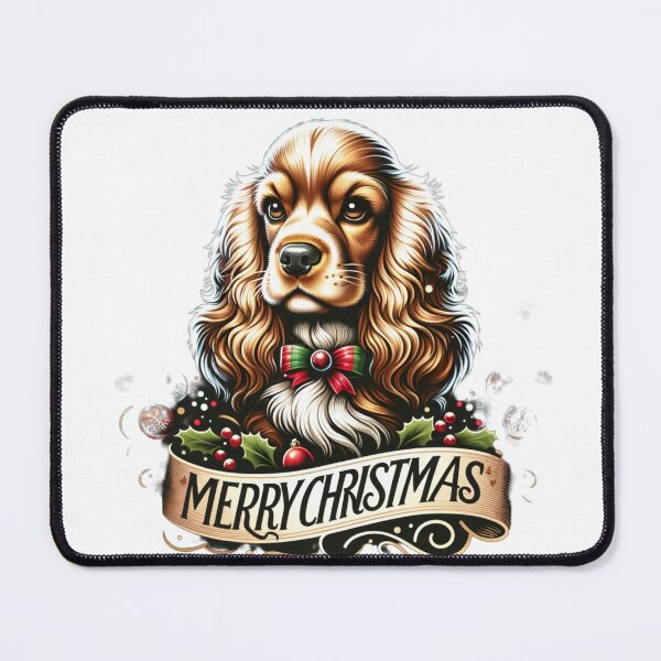 Item preview, american cocker spaniel christmas designed and sold by pocopocodog123.