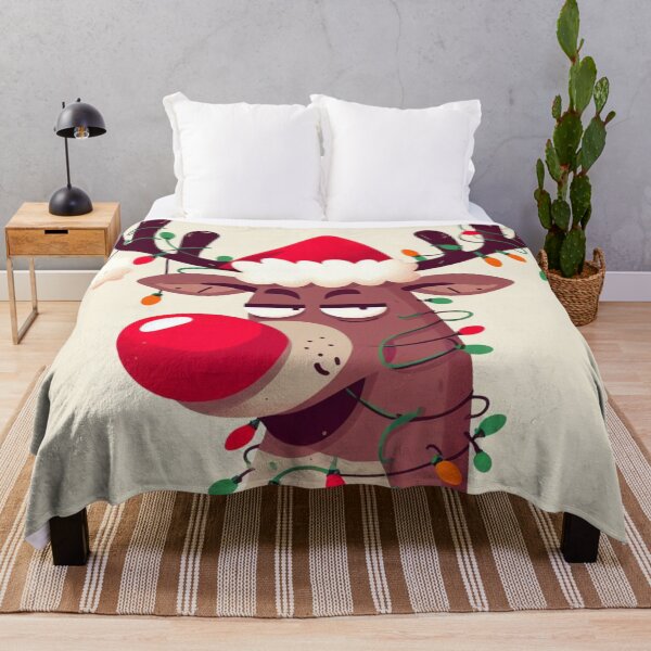 Item preview, Unamused Rudolf The ared Nosed Reindeer designed and sold by FuzyFriendHaven.