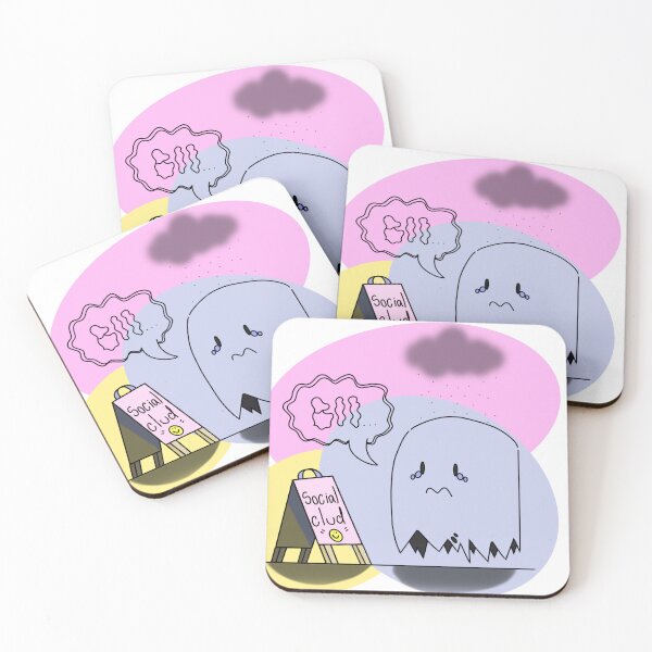 Item preview, Socialising sucks, even for the dead. designed and sold by PsychaLicoious.