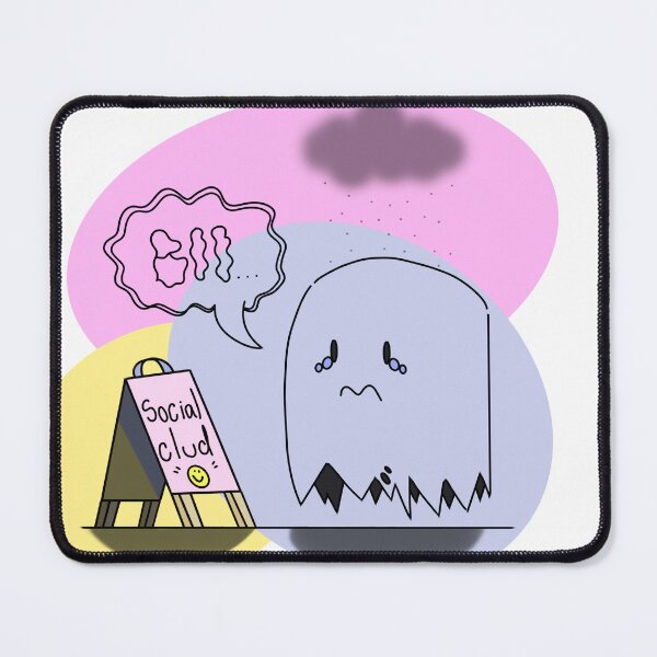 Item preview, Socialising sucks, even for the dead. designed and sold by PsychaLicoious.