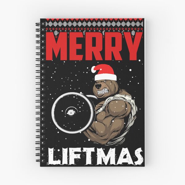 Item preview, Gym Bear Santa: Merry Liftmas Flex for Festive Fitness designed and sold by zenpatterns.