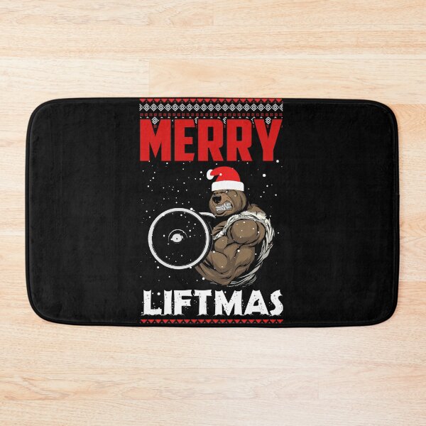 Item preview, Gym Bear Santa: Merry Liftmas Flex for Festive Fitness designed and sold by zenpatterns.