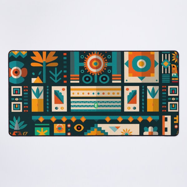 Artikelvorschau, Maya-Azteken-Boho-Stammes-Ethnisches Muster entworfen und verkauft von Vector Scout Lab.