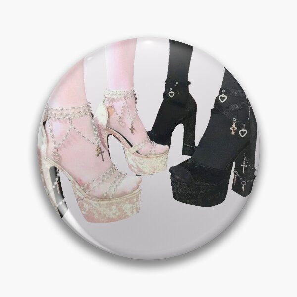 Item preview, Cute coquette goth shoes designed and sold by FjallyDesignZ.