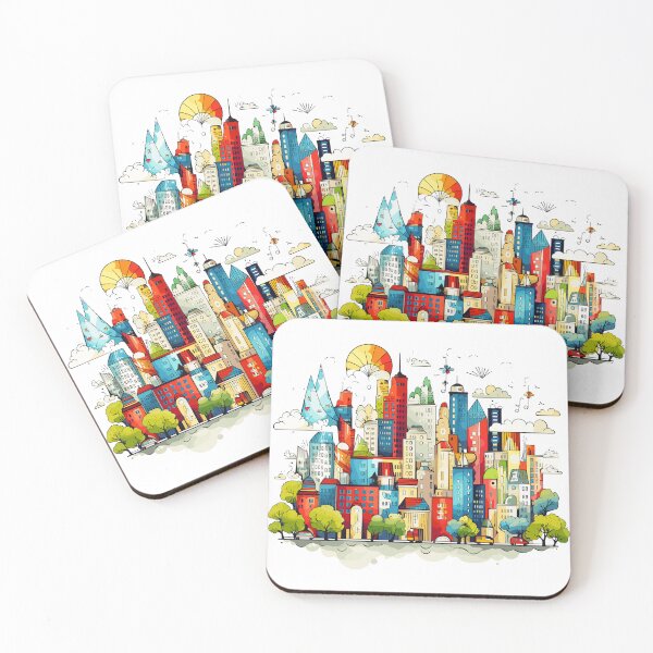 Item preview, Whimsical Cityscape Delight designed and sold by sagybp.