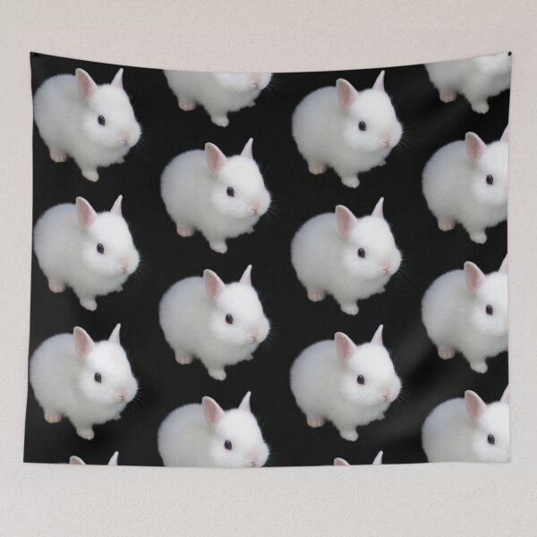 Item preview, Cute white little bunny designed and sold by FjallyDesignZ.