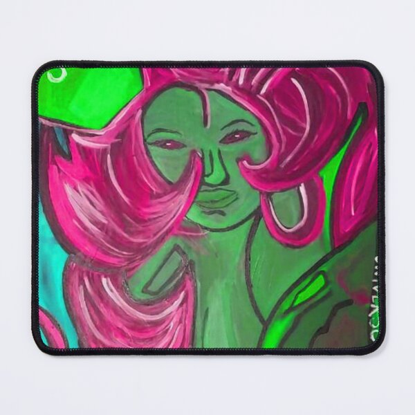 Item preview, Edit Green Girl - Acrylic Painting designed and sold by UniverseStore33.
