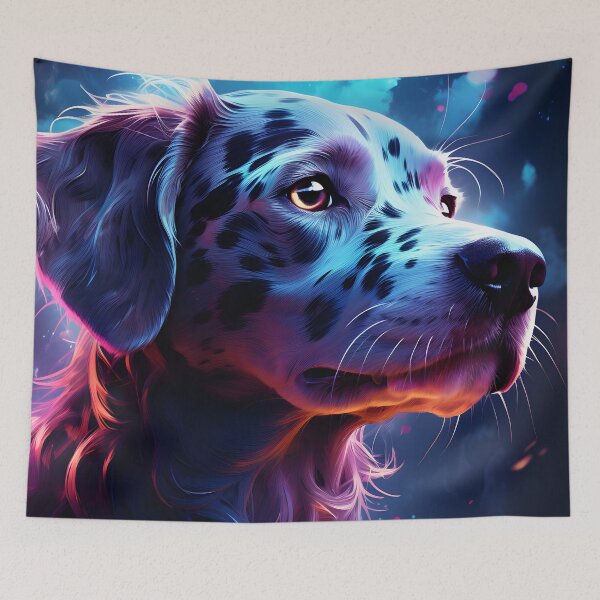 Item preview, Enchanting Canine Charm: Mystical Cute Dog Illustration designed and sold by Cr-AI-tive.