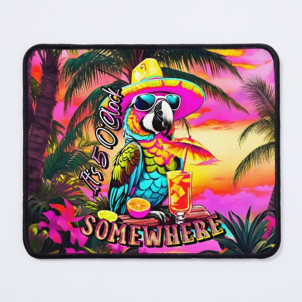 Item preview, It's 5 o'clock somewhere Tropical Parrot designed and sold by MindWave THC.