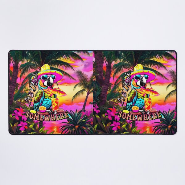 Item preview, It's 5 o'clock somewhere Tropical Parrot designed and sold by MindWave THC.