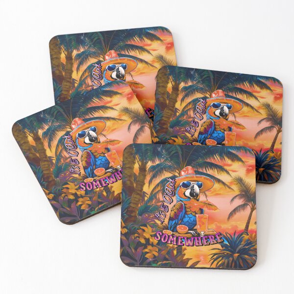 Item preview, It's 5 o'clock somewhere Tropical Parrot designed and sold by MindWave THC.