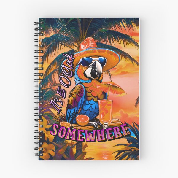 Item preview, It's 5 o'clock somewhere Tropical Parrot designed and sold by MindWave THC.