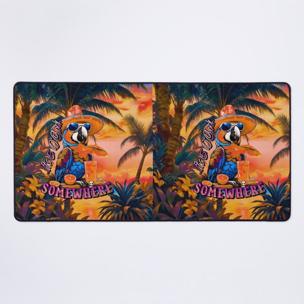 Item preview, It's 5 o'clock somewhere Tropical Parrot designed and sold by MindWave THC.