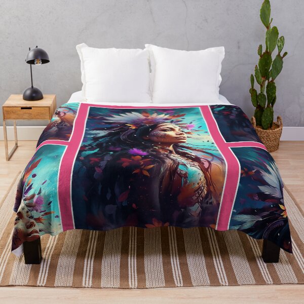Item preview, Native American Girl | Indian Girl Natural Colors | Premium Design  designed and sold by AlNoah.