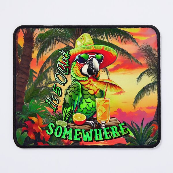 Item preview, It's 5 o'clock somewhere Tropical Parrot designed and sold by MindWave THC.
