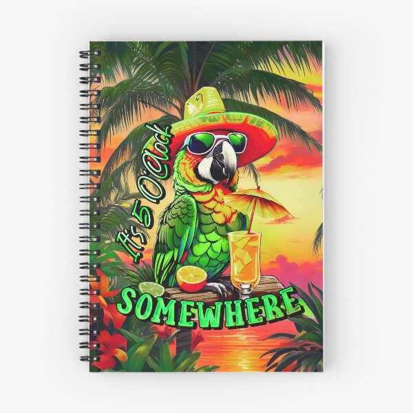 Item preview, It's 5 o'clock somewhere Tropical Parrot designed and sold by MindWave THC.