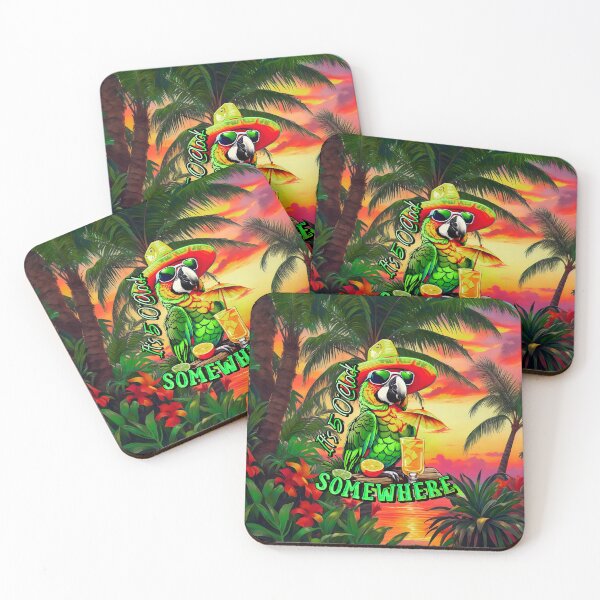 Item preview, It's 5 o'clock somewhere Tropical Parrot designed and sold by MindWave THC.