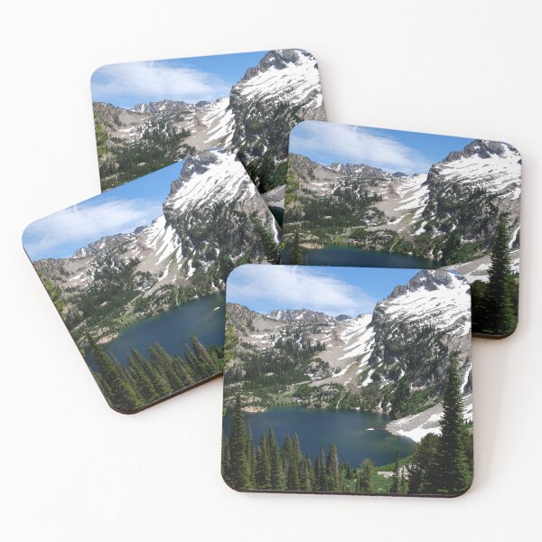 Item preview, Sawtooth Mountains Landscape with a Lake designed and sold by JoeStylistic.