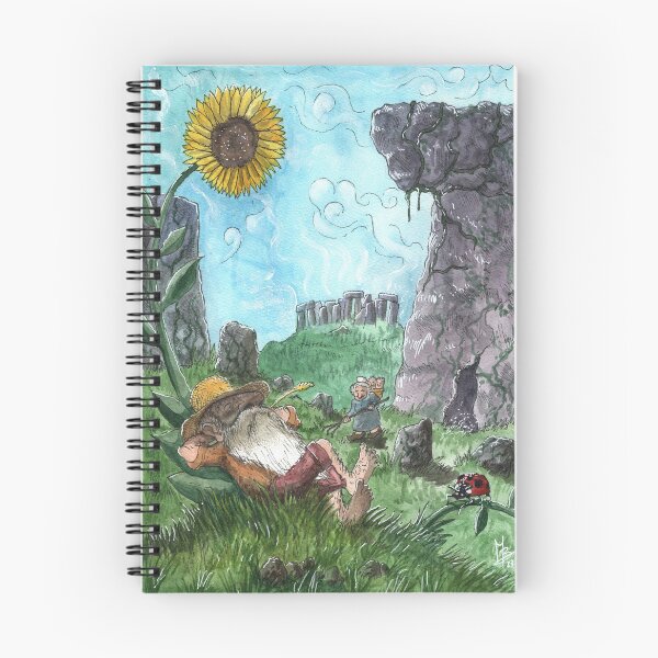 Item preview, Gnome napping at Stonehenge designed and sold by MacchabeeArt.