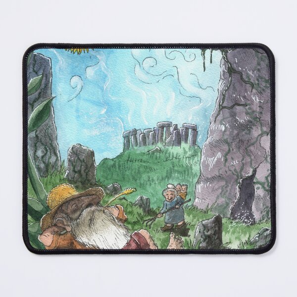 Item preview, Gnome napping at Stonehenge designed and sold by MacchabeeArt.