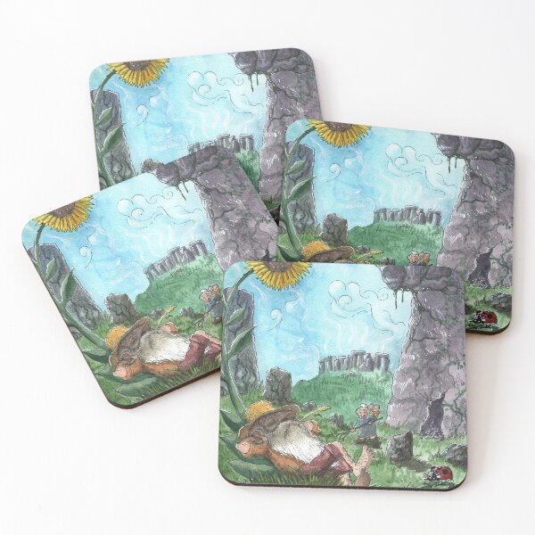 Item preview, Gnome napping at Stonehenge designed and sold by MacchabeeArt.