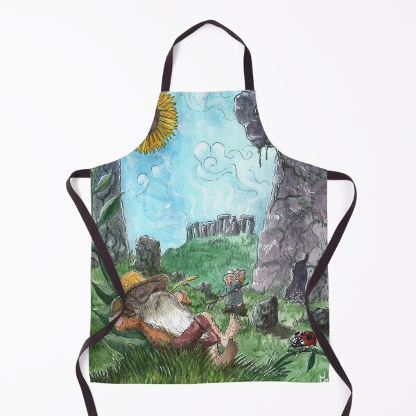 Item preview, Gnome napping at Stonehenge designed and sold by MacchabeeArt.