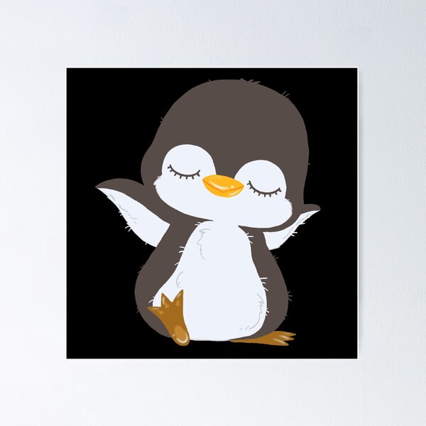 Item preview, Calm Penguin Watercolor Happy Animal Art designed and sold by zenpatterns.