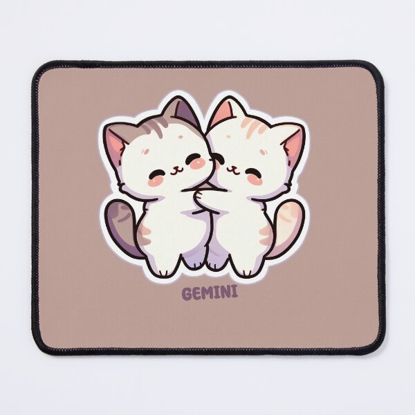 Item preview, Cats dressed like a gemini zodiac sign designed and sold by GalaxyDaze.