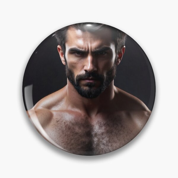Item preview, Mr. hairy chest, digital art of the sexiest men designed and sold by masculinepixels.