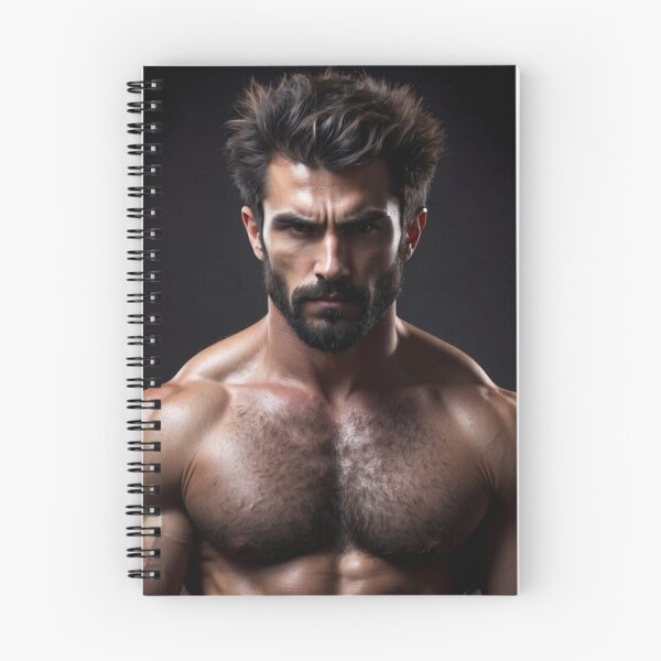 Item preview, Mr. hairy chest, digital art of the sexiest men designed and sold by masculinepixels.