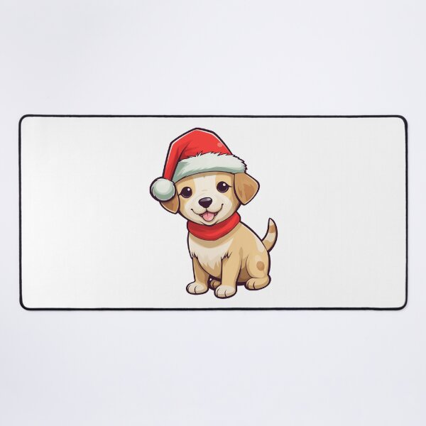 Artikelvorschau, HUND MIT WEIHNACHTSHUT entworfen und verkauft von Animal-Zen.