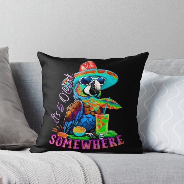 Item preview, It's 5 o'clock somewhere Cocktail Tropical Parrot designed and sold by MindWave THC.